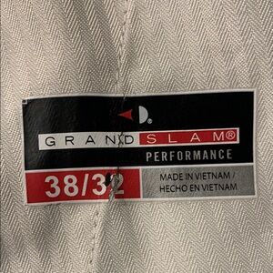 Grand Slam Performance Golf Trousers in Light Tan